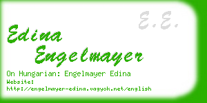 edina engelmayer business card